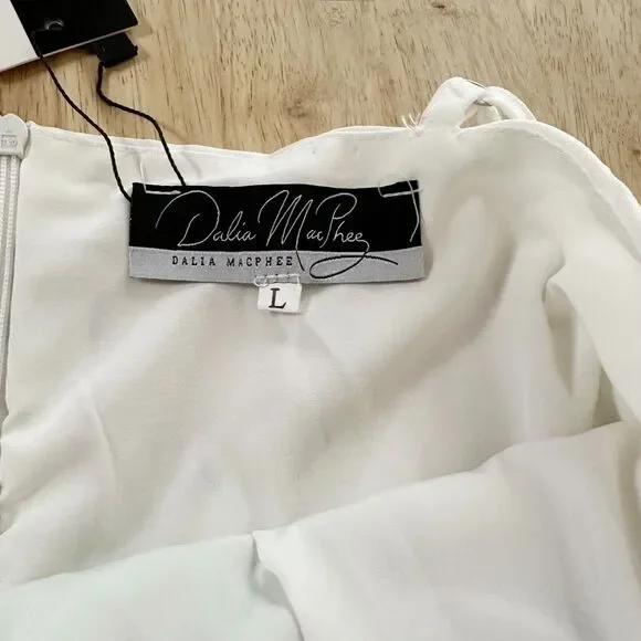 NWT - Dalia MacPhee Yellow and Green Floral Maxi Fit n Flare Sundress Size Large - Picture 10 of 12